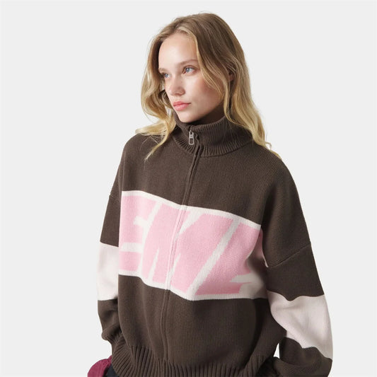 Cardigan Court Zippé Y2K – Lettres & Esprit Rétro Tendance