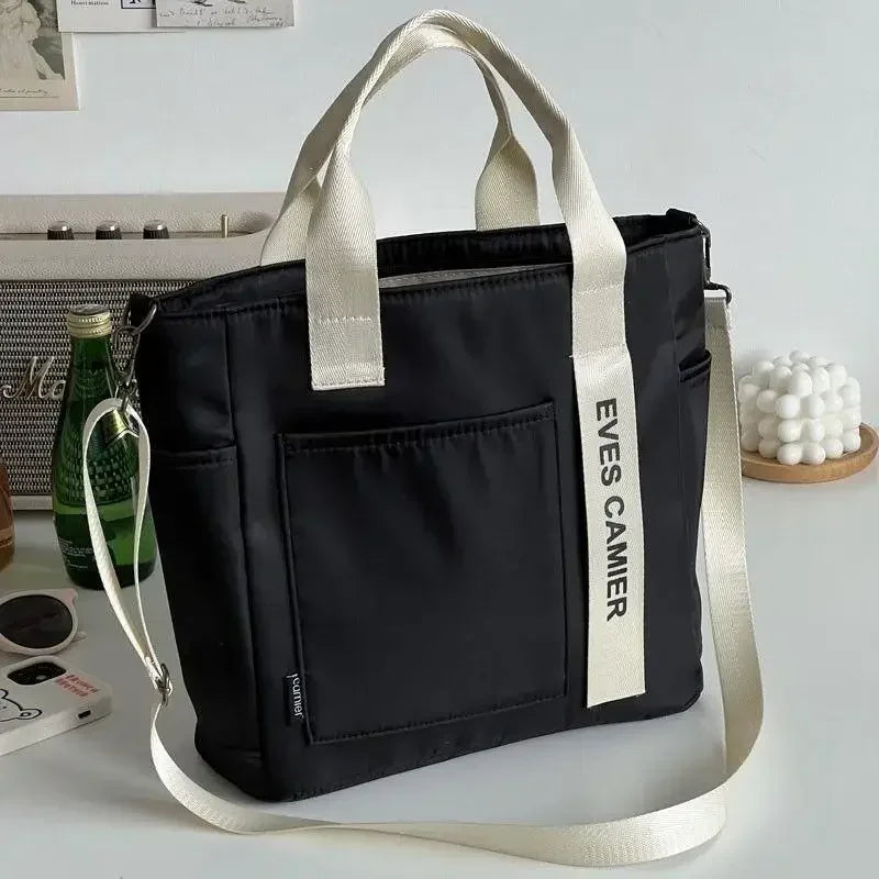 Sac Cabas Femme en Nylon Imperméable – Grande Capacité, Fermeture Zip & Usage Quotidien
