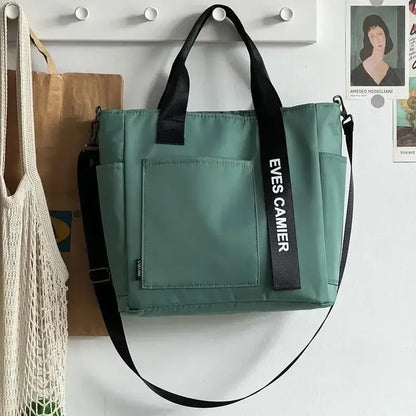 Sac Cabas Femme en Nylon Imperméable – Grande Capacité, Fermeture Zip & Usage Quotidien