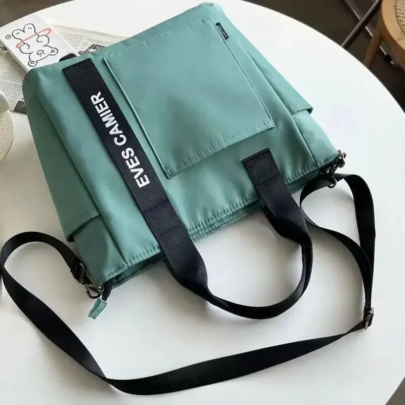 Sac Cabas Femme en Nylon Imperméable – Grande Capacité, Fermeture Zip & Usage Quotidien