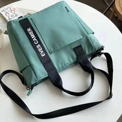 Sac Cabas Femme en Nylon Imperméable – Grande Capacité, Fermeture Zip & Usage Quotidien