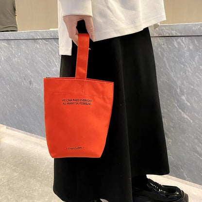 Sac Seau Femme en Toile – Motif Lettres, Grande Capacité & Style Casual Tendance