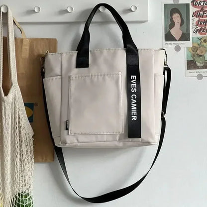 Sac Cabas Femme en Nylon Imperméable – Grande Capacité, Fermeture Zip & Usage Quotidien