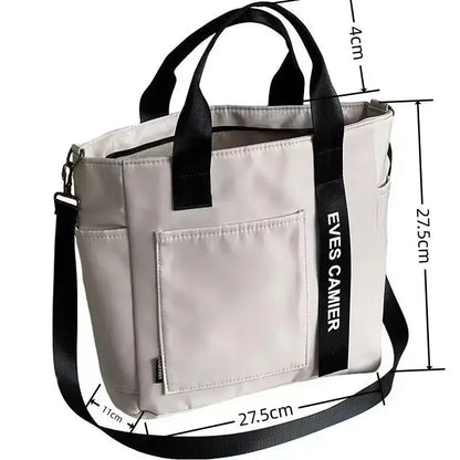 Sac Cabas Femme en Nylon Imperméable – Grande Capacité, Fermeture Zip & Usage Quotidien