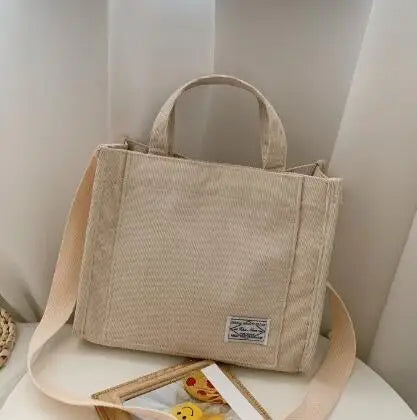 Sac Carré Femme en Velours – Grande Capacité, Multifonction & Style Vintage Casual