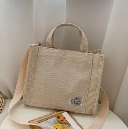 Sac Carré Femme en Velours – Grande Capacité, Multifonction & Style Vintage Casual