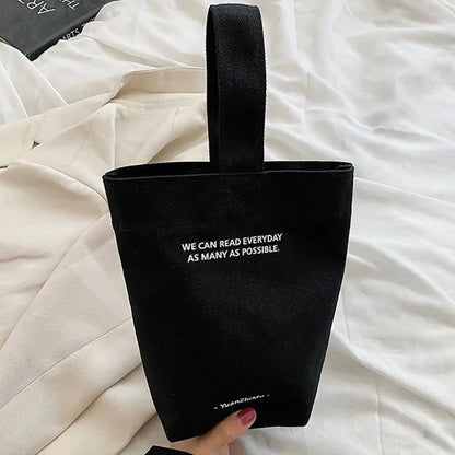 Sac Seau Femme en Toile – Motif Lettres, Grande Capacité & Style Casual Tendance