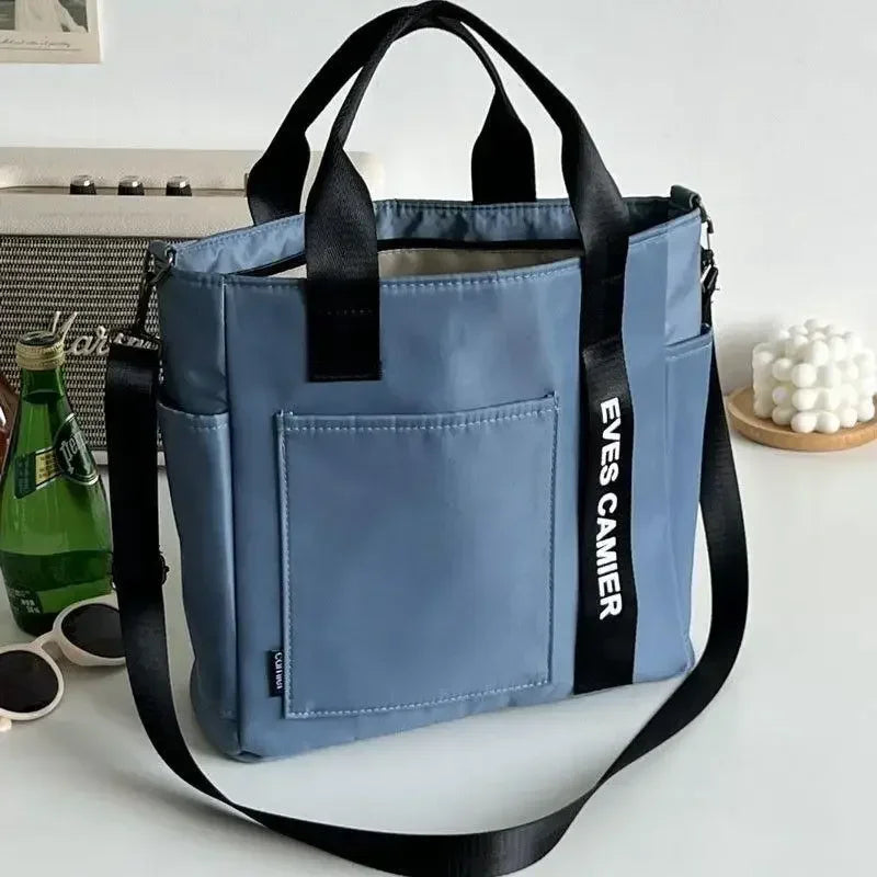 Sac Cabas Femme en Nylon Imperméable – Grande Capacité, Fermeture Zip & Usage Quotidien