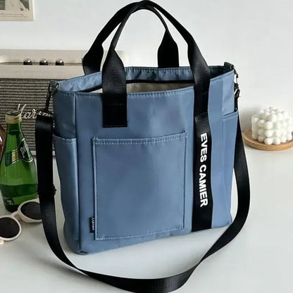Sac Cabas Femme en Nylon Imperméable – Grande Capacité, Fermeture Zip & Usage Quotidien