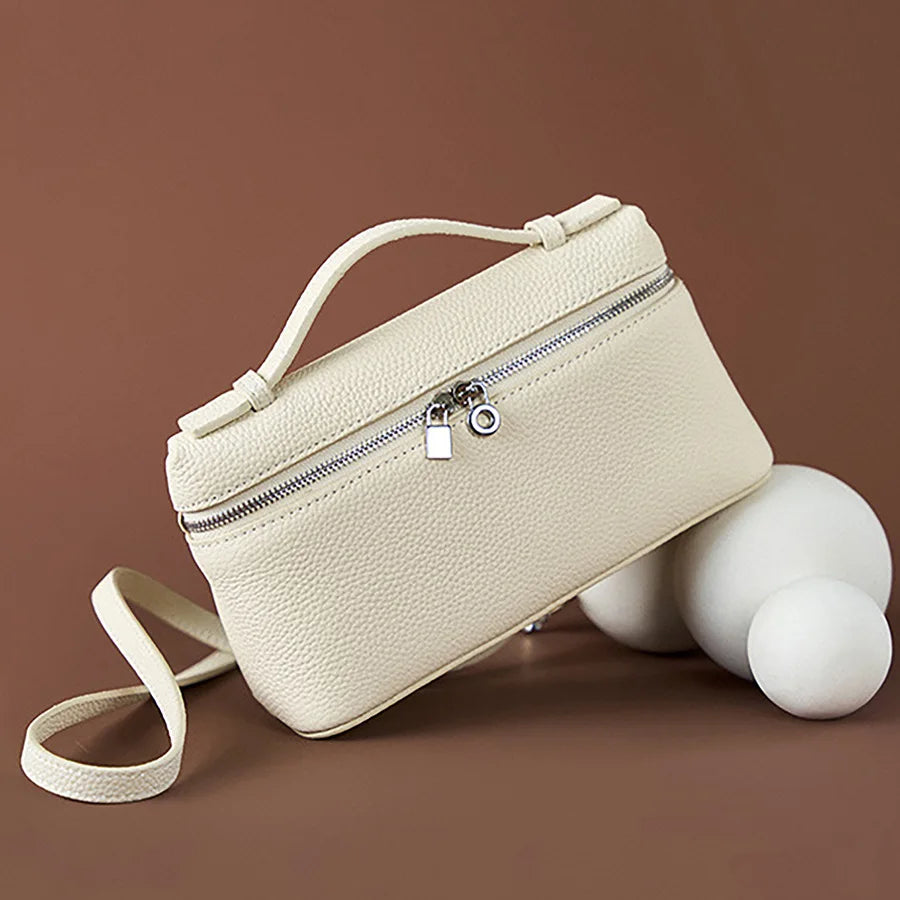 Mini Sac à Main Femme Forme Lunch Box en Cuir PU – Bandoulière & Porté Main Casual
