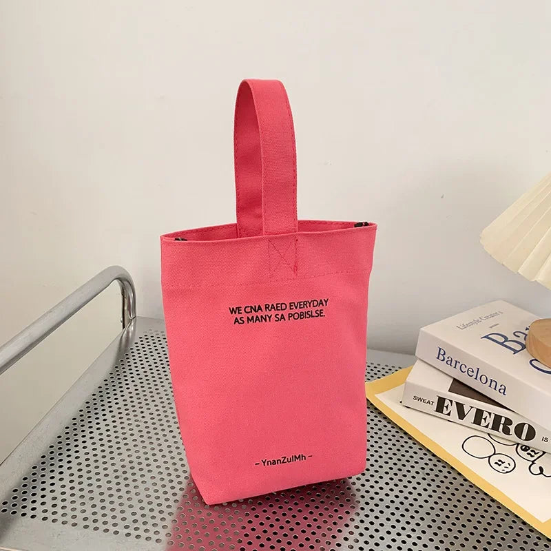 Sac Seau Femme en Toile – Motif Lettres, Grande Capacité & Style Casual Tendance