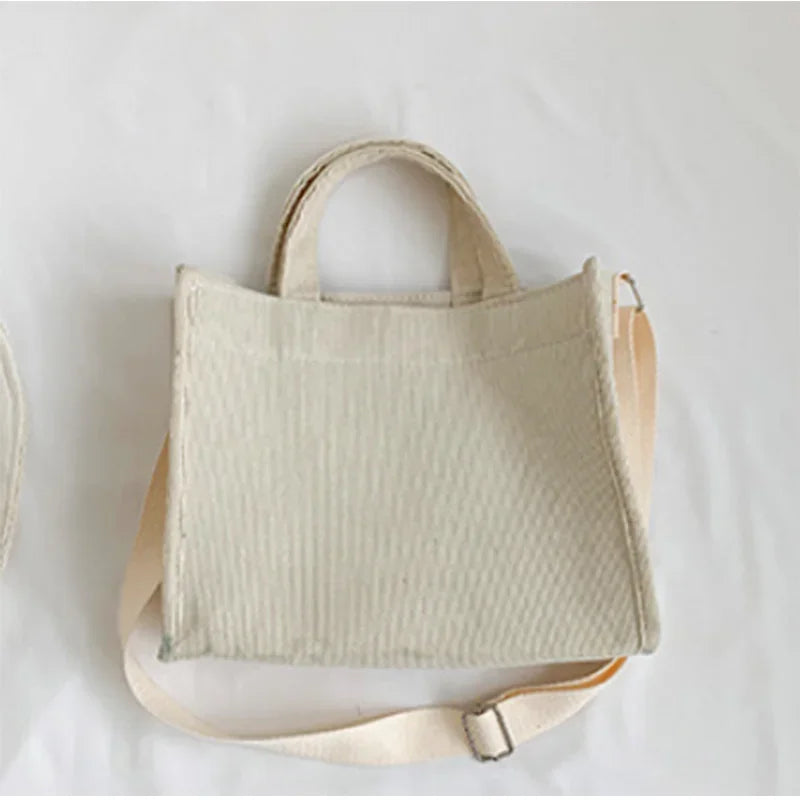 Sac Carré Femme en Velours – Grande Capacité, Multifonction & Style Vintage Casual