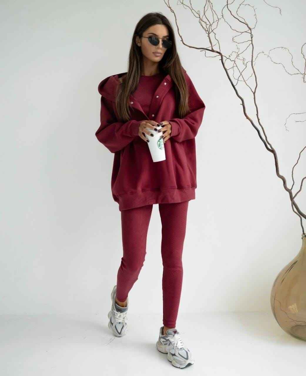 Ensemble 3 Pièces Élégance – Confort & Style Complet