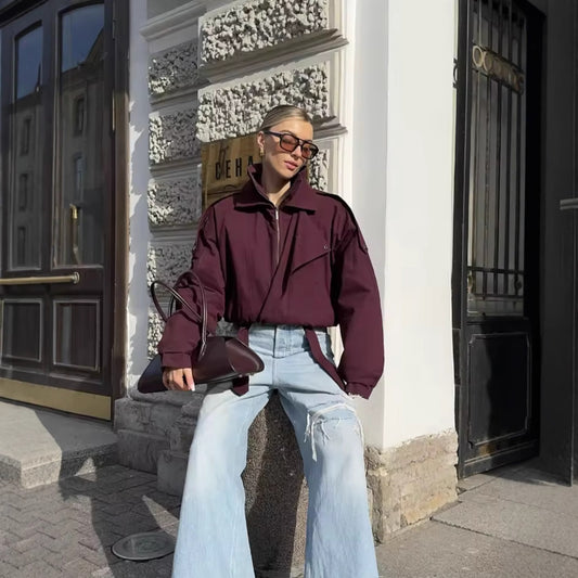 Veste Minimaliste – Coupe Ample & Style Intemporel