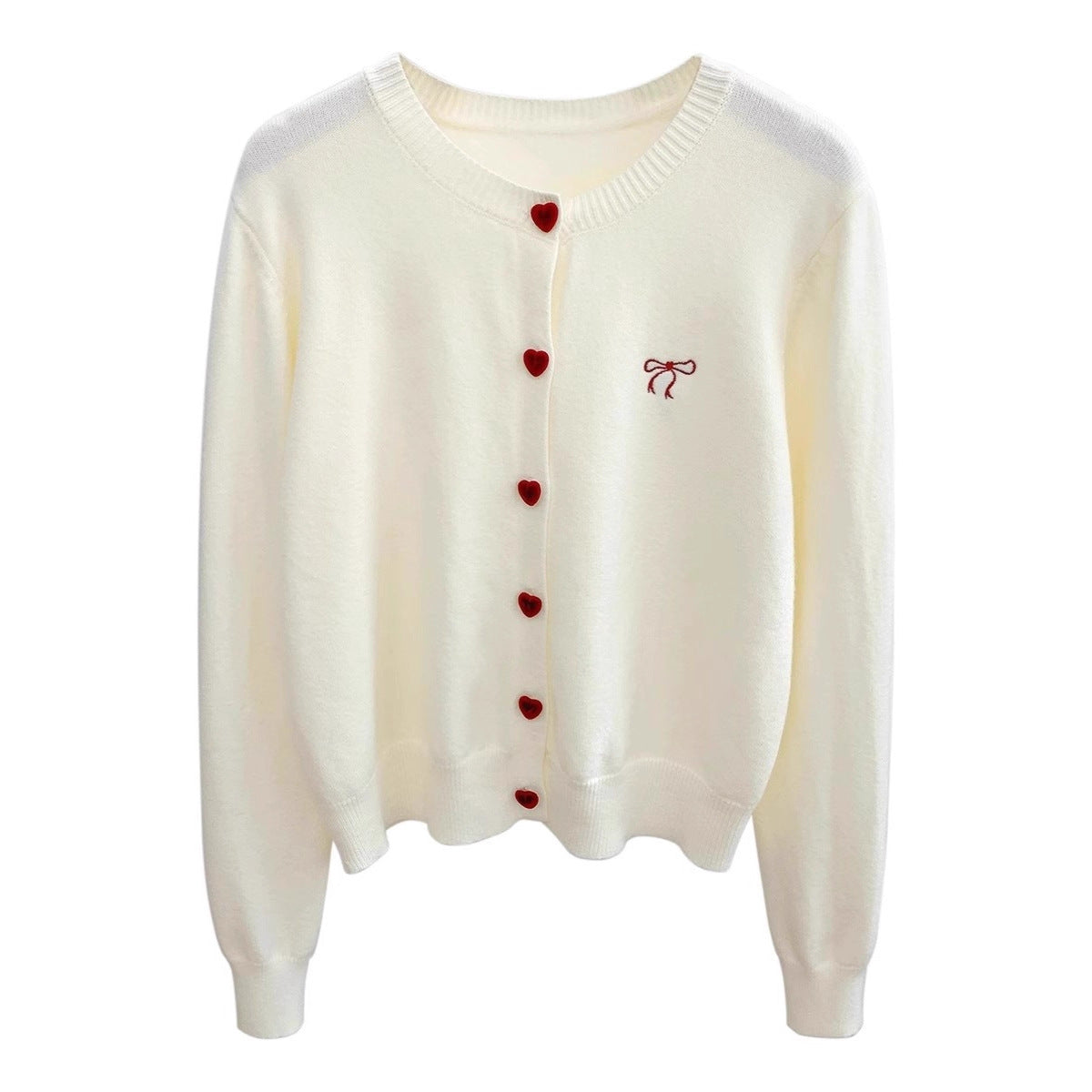 Cardigan Cœur Élégant – Maille Douce & Détails Délicats